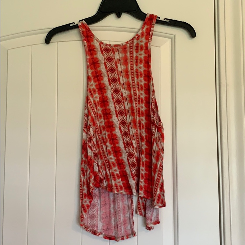 Rue 21 orange print tank top